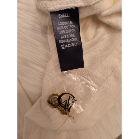 Cavi Long Sleeve 1/4 Button Henley Shirt White Pullover w/pockets Big Tall 4XL - Picture 8 of 14